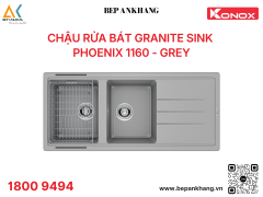 Chậu rửa bát Konox Granite Sink Phoenix 1160 – Grey